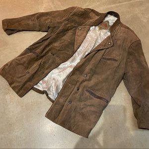 Vintage Suede Jacket Men’s Bomber Sz 54 #OK7